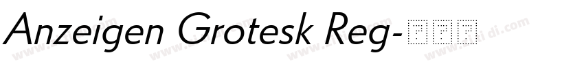 Anzeigen Grotesk Reg字体转换